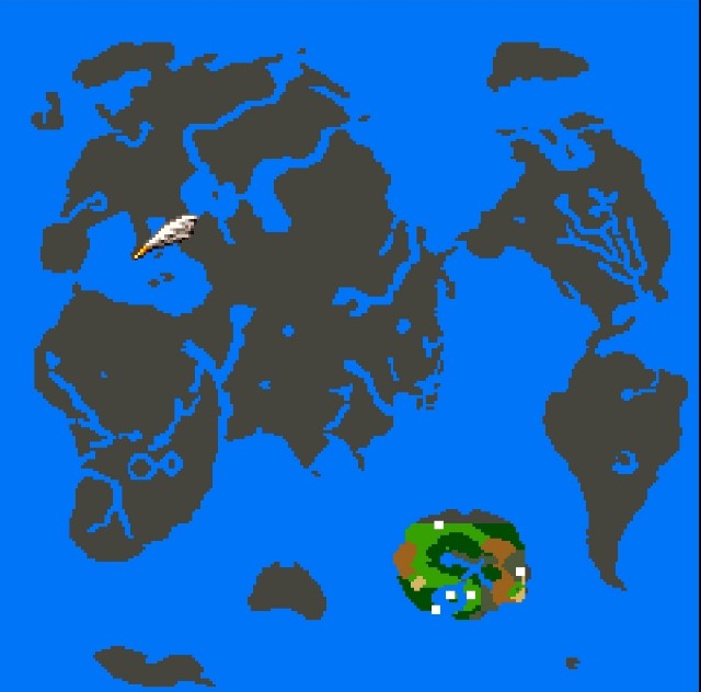 ドラクエ3勇者一人旅 世界地図はロマリア